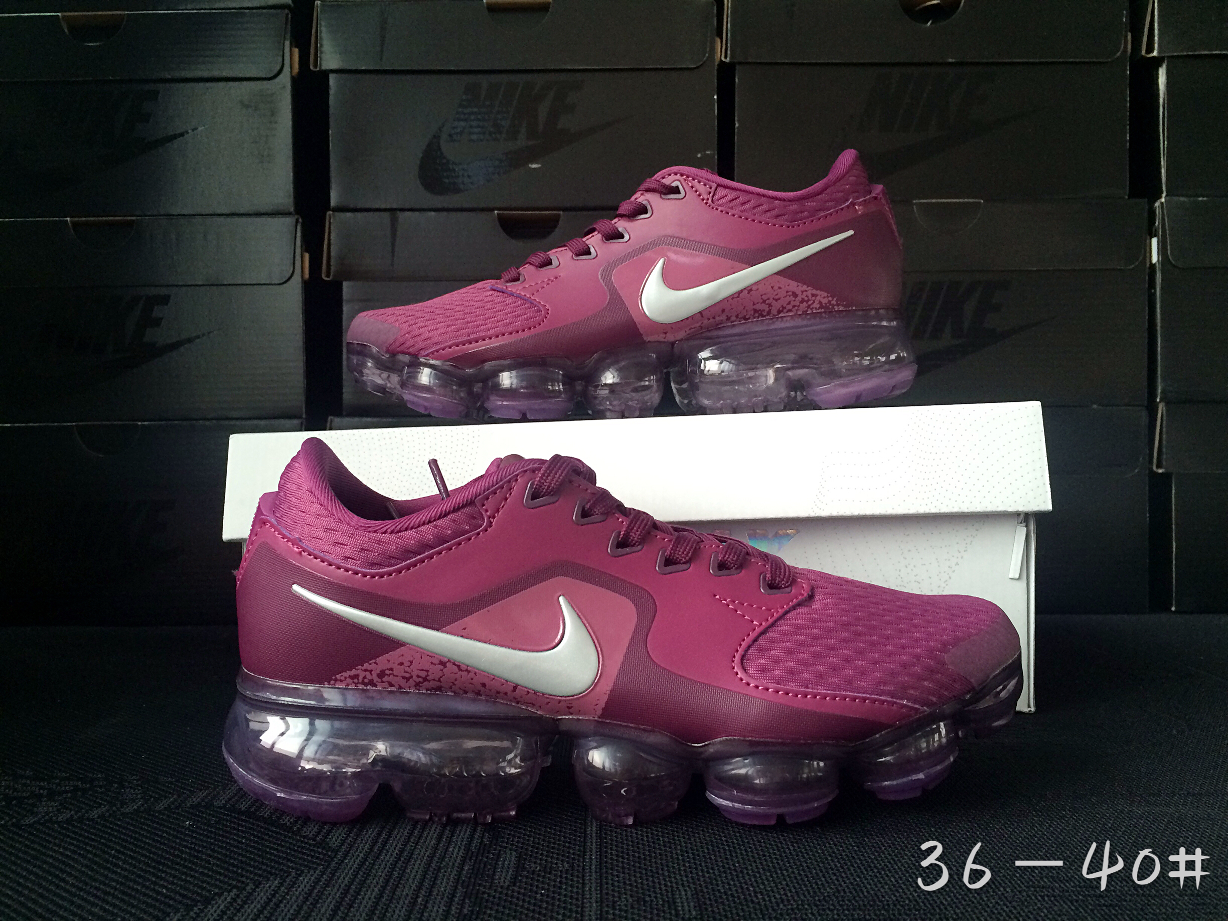 Men 2018 Nike Air Vapormax CS Wine Red Shoes